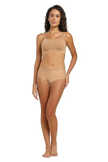 Van Heusen Women’s Seamless Cami Bra – Cotton Elastane, Padded, Wireless with Cross-Back & Fully Adjustable Straps